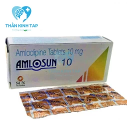 Amlosun 10 - Thuốc điều trị tăng huyết áp, đau thắt ngực